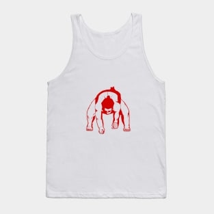 Japanese Sumo Wrestling Ready Pose Sports Design Tank Top